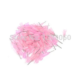 

11.11 Free Shippinng 100 Pcs Stainless Steel Tip Pink Plastic Shell 20g Dispenser Needles