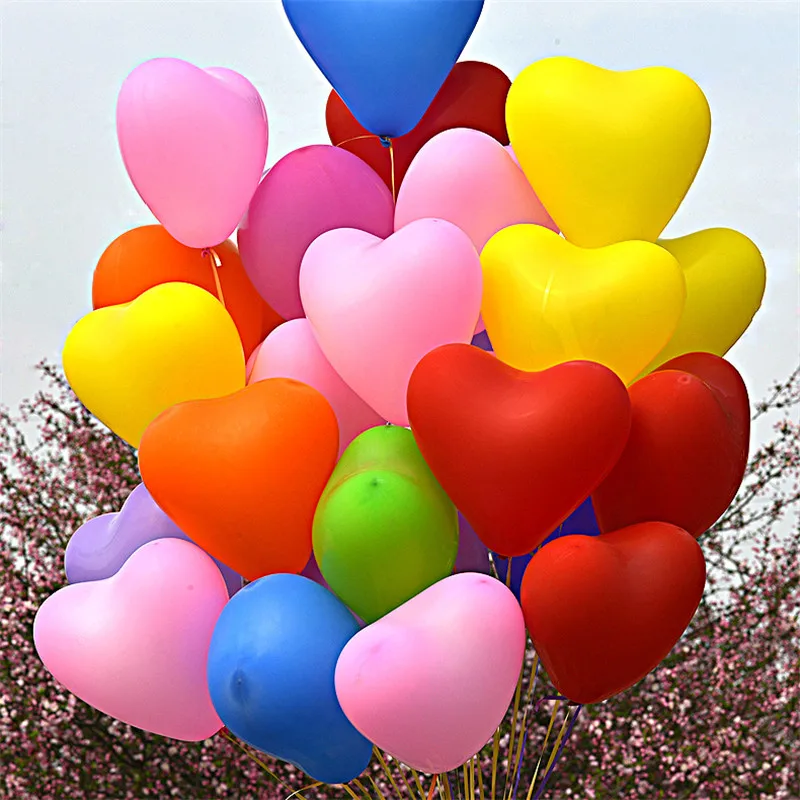 

5pcs 12inch 2.2g Heart Latex Balloon Birthday Party Decoration Kid Wedding Balloons Children Party Supplies Air Balls Inflatable