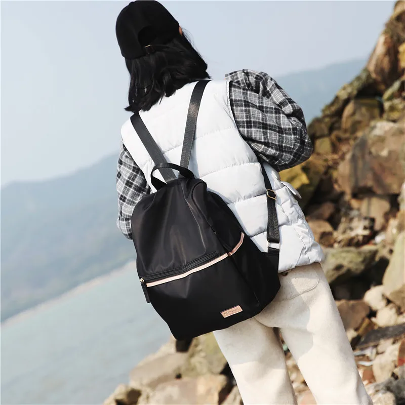 Menghuo 2019 Casual Nylon Backpack Women High Capacity School Backpack for Teenager Girls Ladies Travel Backpacks Mochilas Bolsa (2)