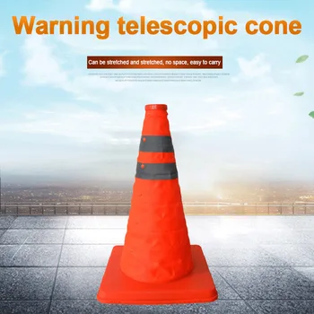 

Reflective Traffic Cone Retractable Space-saving Portable Warning Sign Roadblock UY8
