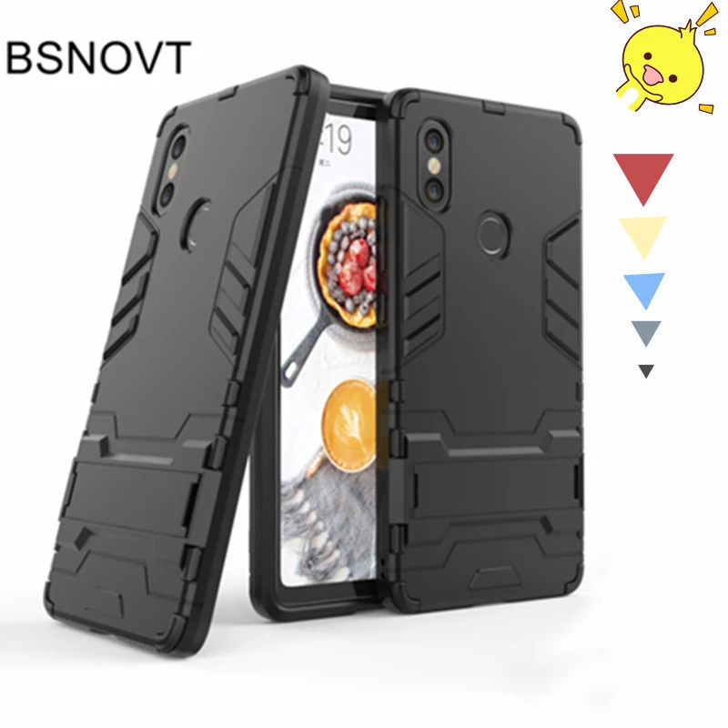 

BSNOVT For Xiaomi Mi 8 SE Cover Soft Silicone + Plastic Kickstand Armor Case For Xiaomi Mi8 SE Phone Shell Xiaomi Mi 8 SE Fundas