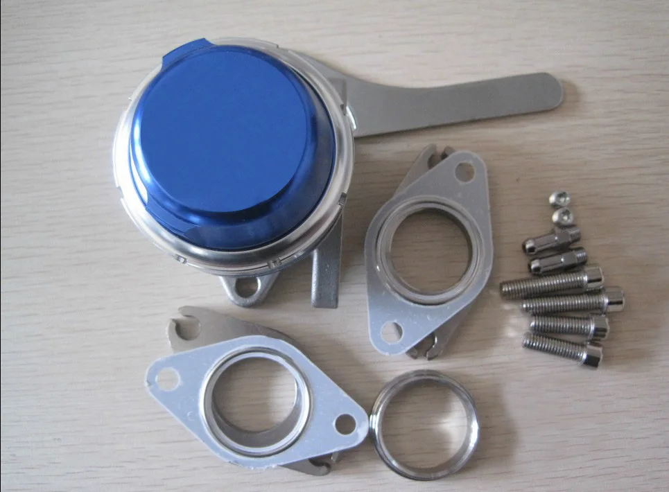 

Blue Car Turbo Charger External 38MM Wastegate Dump Valve Universal Fit [QPL448]