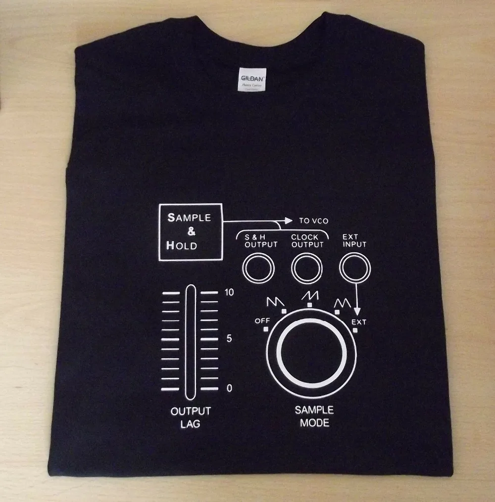 

Retro Synth Semi Modular Eurorack Sample & Hold Design T Shirt 2019 Fashion Brand Men'S Tops Street Wear T-Shirt