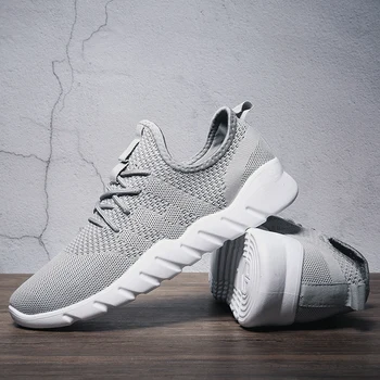 

Vogue Nice Summer New Brand Men Casual Shoes Super Breathable Men Sneakers Black Red Gray Male Shoes Adult Chaussure Homme