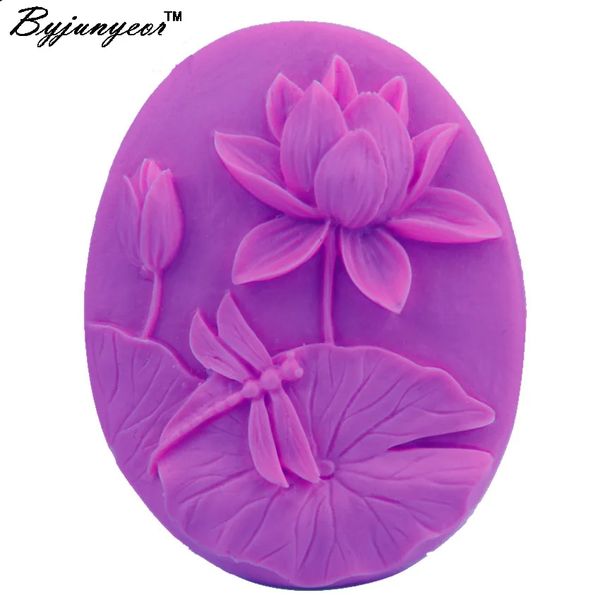 Силиконовая форма Byjunyeor S097 Lotus UV силиконовая для фондана шоколада конфет