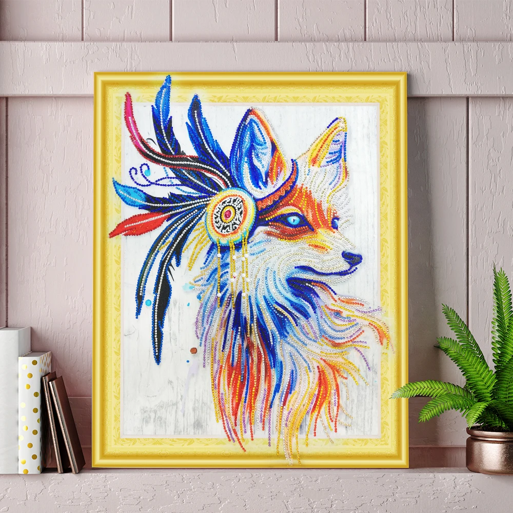 

DIY Diamond Painting Special Diamond Fox Pattern Cross Stitch Diamond Embroidery Rhinestones 5D Diamond Mosaic Crafts