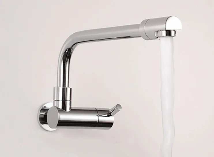 Free shipping 360 degree rotating single cold kitchen tap cold water chrome basin sink square cozinha taps SF419 Free shipping 360 degree rotating single cold kitchen tap cold water chrome basin sink square cozinha taps SF419