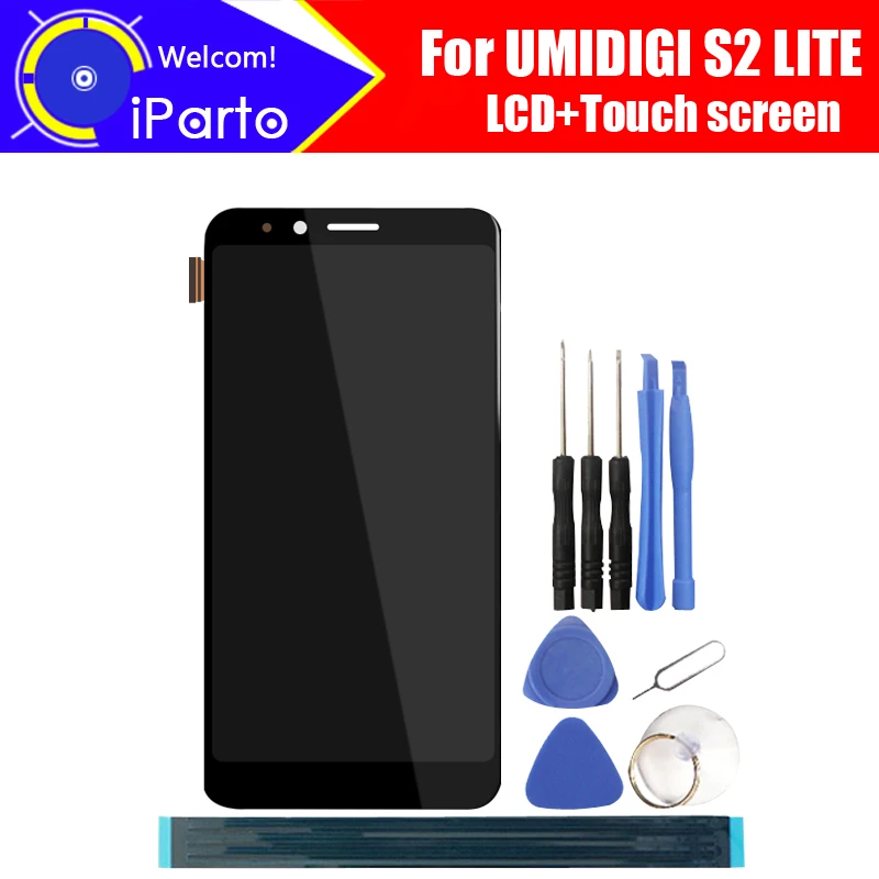Goede 6.0 Inch Umidigi S2 Lite Lcd scherm + Touch Screen Digitizer Vergadering 100% Originele Nieuwe Lcd + Touch Digitizer Voor s2 Lite + Gereedschap