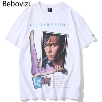 

Bebovizi 2019 Fashion Print Urban T Shirt Men Hip Hop Streetwear Rock Trending Tee Shirts Summer Male T-Shirt