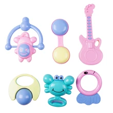 2018 New Hot Infant Baby font b Toy b font 6PCS Set Bebes Handbells font b