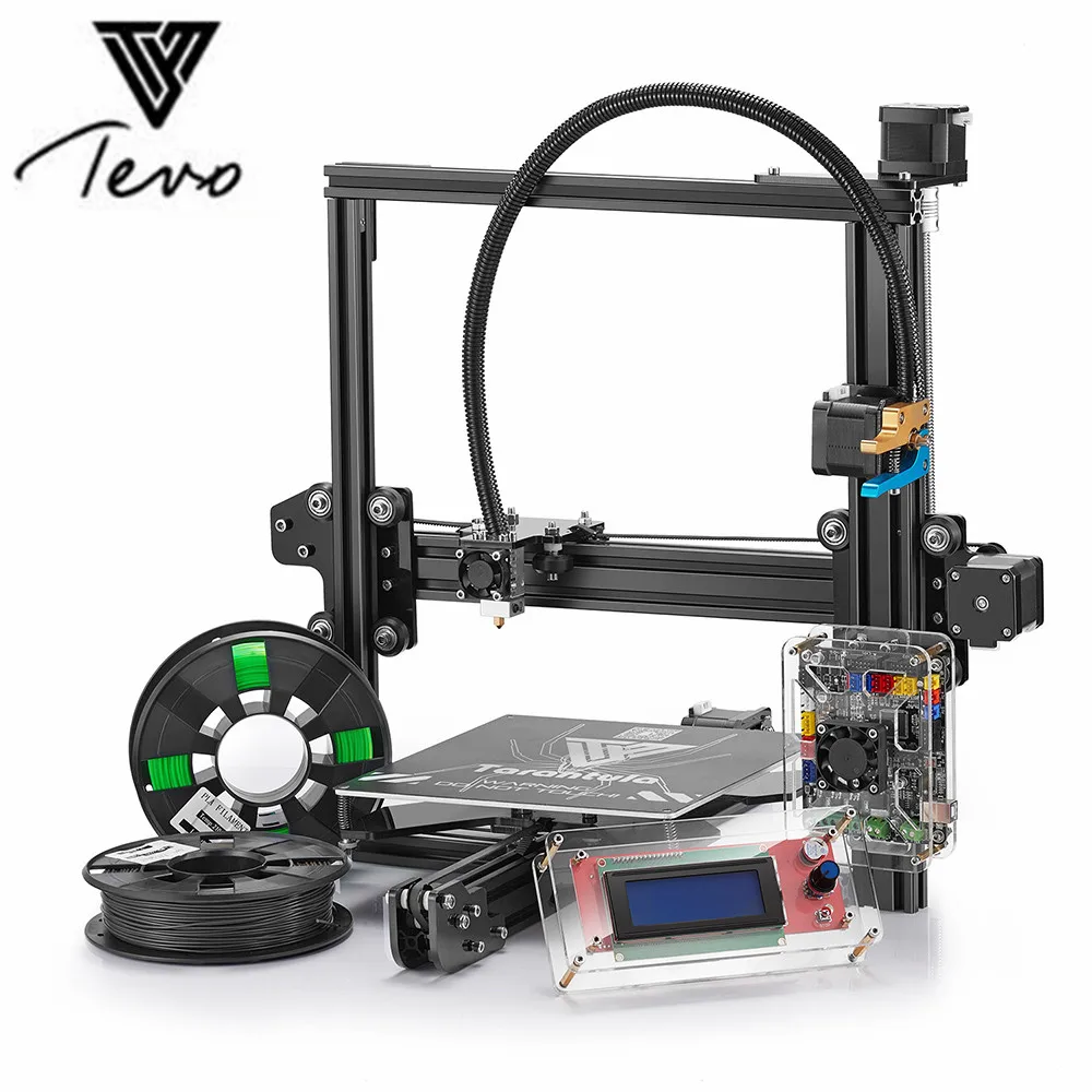 

2017 Newest Tevo Tarantula 3D Printer Titan Extruder DIY Kit 3D Printer 2 Filaments Titan Extruder 8GB SD Card TEVO 3D Printer