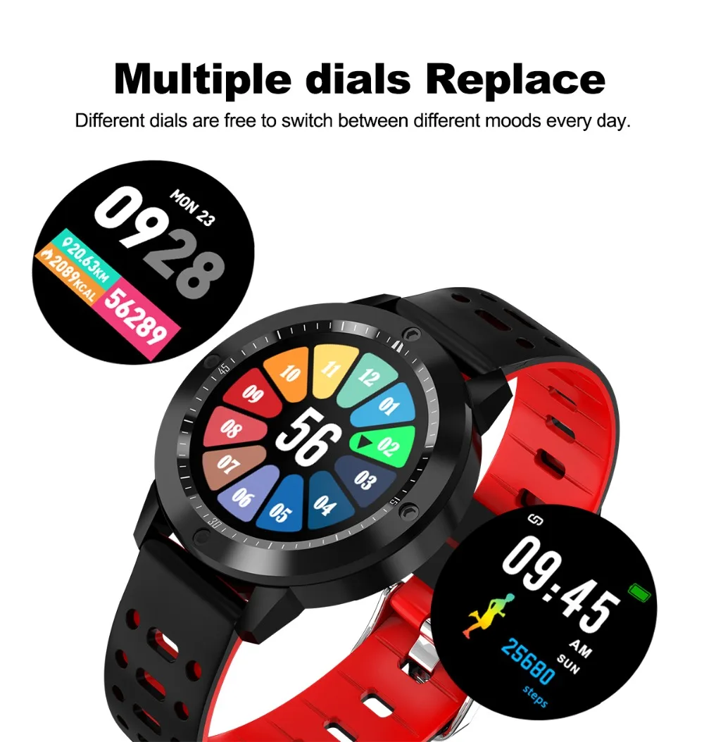CF58 Смарт-часы мужские пульсометр кровяное давление смарт-браслет спортивные часы фитнес-трекер Смарт-браслет умные часы PK amazfit