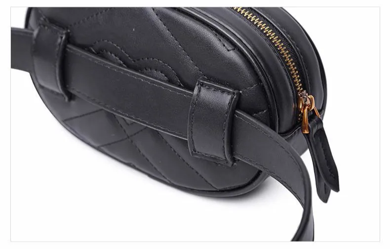 2019 модная Высококачественная поясная сумка Женская поясная сумка Роскошная брендовая кожаная нагрудная сумка Красного черного цвета YB04