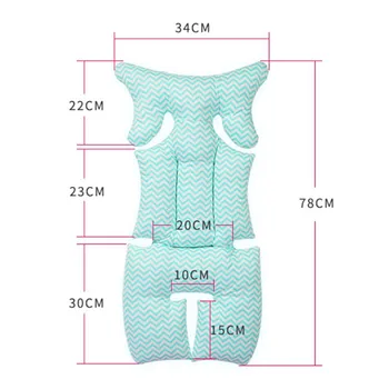 

Baby Stroller Cotton Pad Children's Chair Cushion Seat Thicken Cushion Fashion Baby Diaper Stroller Cushion Cotton Stroller