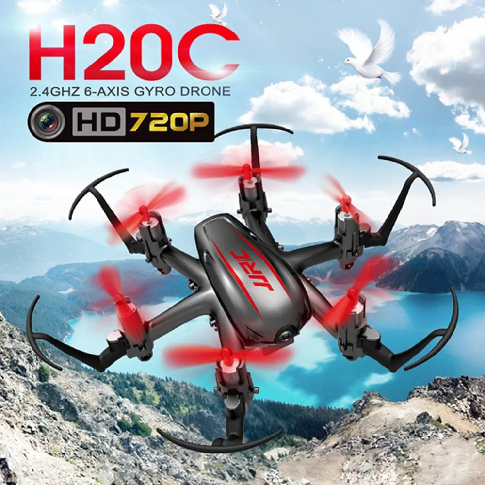 Оформление JJRC H20C мини Радиоуправляемый Дрон с 2.0MP Камера 2,4G 4CH RC Квадрокоптер с режимом headless 3D Eversion светодиодный свет RC вертолеты