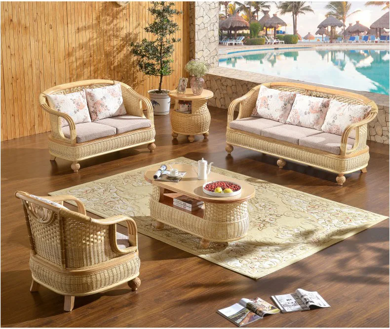 Высокое качество садовая мебель для патио мебель уличный диван из ротанга чайный столик плетеная мягкая мебель из ротанга