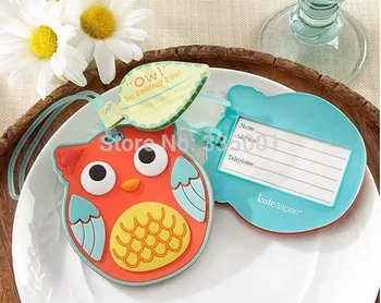 

wedding favor baby shower party favor gift-Owl luggage tag favors party favor guest presents 50pcs/lot