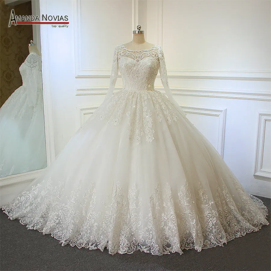 

2019 Ball Gown Wedding Dress Factory Direct Sale Full Beading Bridal Dress