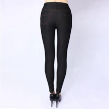 Стильные женские леггинсы высокого качества на весну и осень, супер эластичные джинсовые Мягкие и дышащие женские штаны 115 кг 5XL больших размеров
