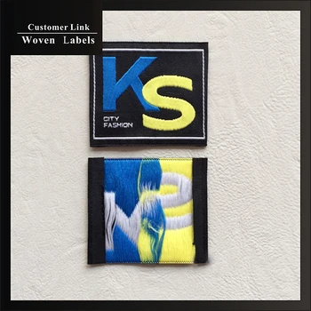 

brand clothes main labels custom high quality washable handmade big woven labels for sewing on clothes fabric cloth label custom