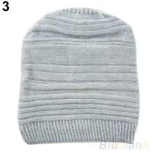 Hot Unisex Womens Mens Knit Baggy Beanie Hat Winter Warm Oversized Cap 2359 7EJO