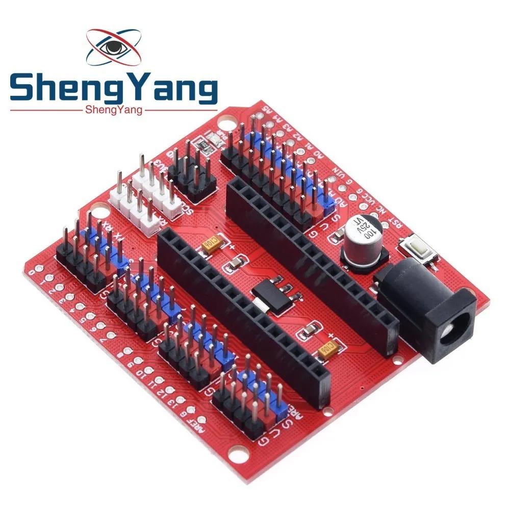 Плата совместимая с контроллером NANO I/O датчик расширения Shield Module для Arduino UNO R3 Nano