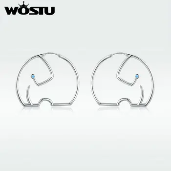 

WOSTU 2020 Minimalist Style Animal Elephant Drop Earrings For Women Wedding Party Big Earrings Fashion Jewelry Gifts SDTE180