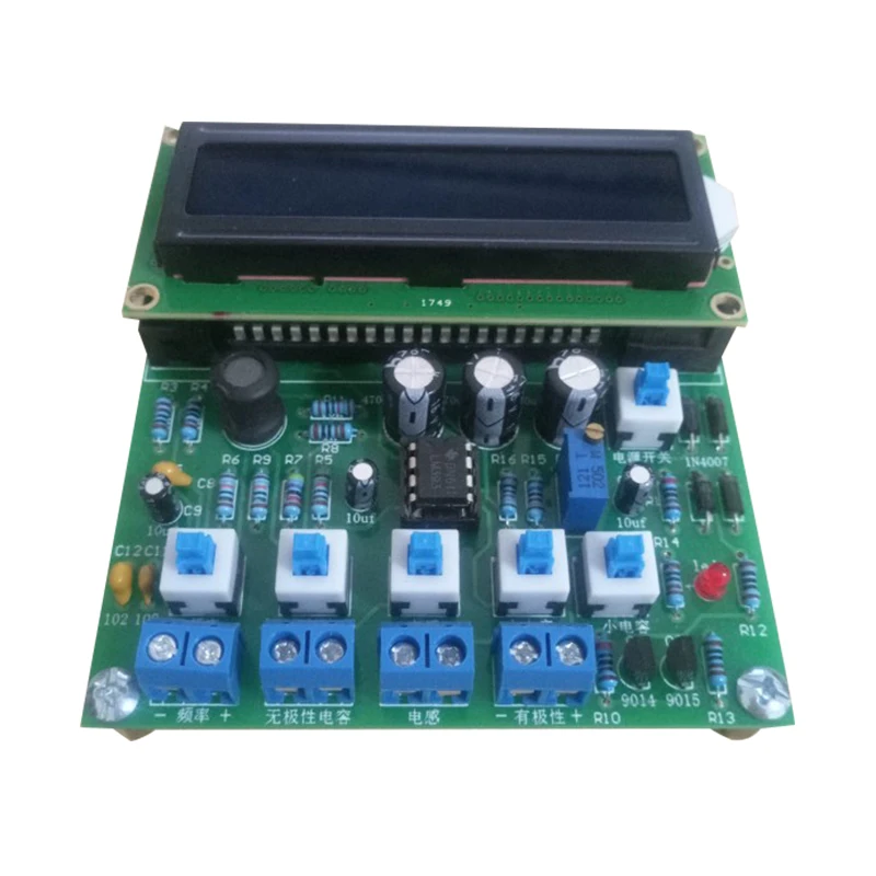 Измеритель емкости на основе 51 одночипового индуктивности измеритель частоты измерительный комплект электронного производства DIY kit