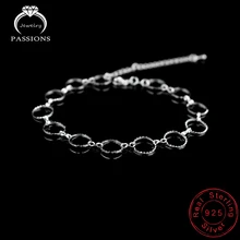 Модный 925 пробы браслет на ногу с серебряной пластиной, Простой Круглый Кулон, цепочка на ногу для женщин, браслет на лодыжку, ювелирное изделие для ног