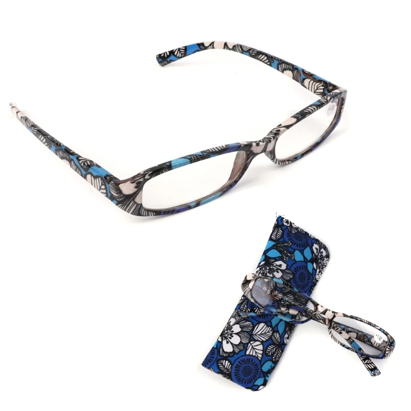 Модернизированные унисекс полосатые очки для чтения, линзы пресбиопии из смолы, очки с оригинальной сумкой 1,0 1,5 2,0 2,5 3,0 3,5 4,0