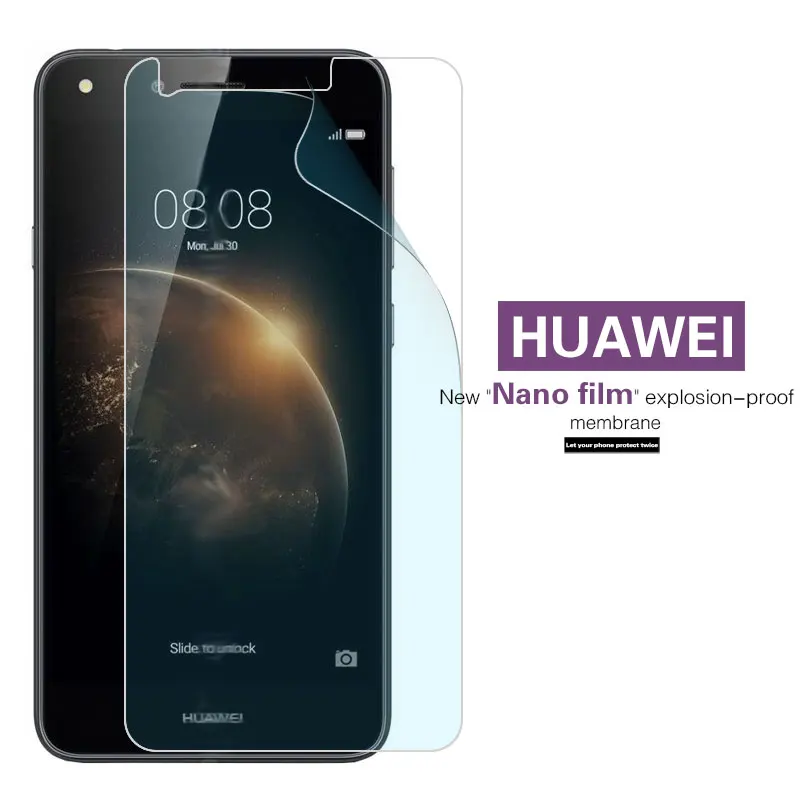 

Anti-shatter Plastic Screen Protector Films For Huawei Y6 II 2 Compact Y7 Prime Y201 Y220T Y221 Explosion-proof Nano Soft Film