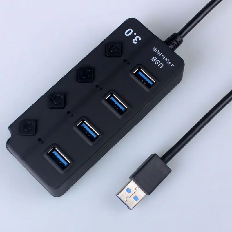 Высокоскоростной 4/7 usb порты USB 3,0 концентратор расширитель сплиттер адаптер питания для MacBook PC компьютер ноутбук зарядное устройство аксессуары