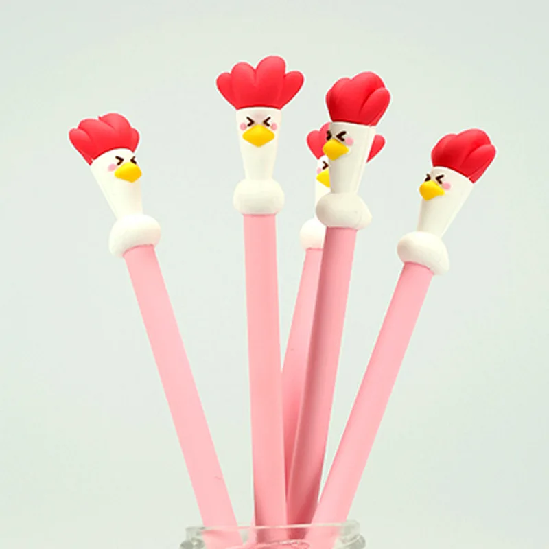 

Manufacturer Direct Selling Creative Rooster Pen Bird Lovely Cartoon Water-based gel Office Signature Pen Student Stationery