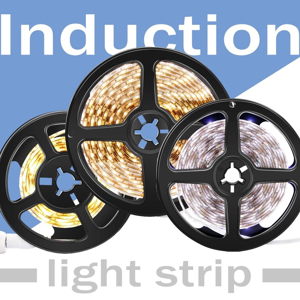 

5V Led Light Strip 2835SMD Motion Sensor Light Waterproof Flexible Led Tube TV Background Lighting Kit 1M 2M 3M Warm White/White