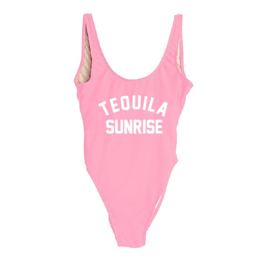 Женский цельный купальник TEQUILA SUNRISE сексуальный купальный костюм с низкой