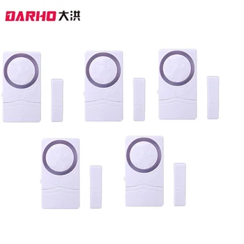 

Darho 5pcs Door Window Wireless Burglar Alarm With Magnetic Sensor Entry Anti Thief Home Alarm System Security Device