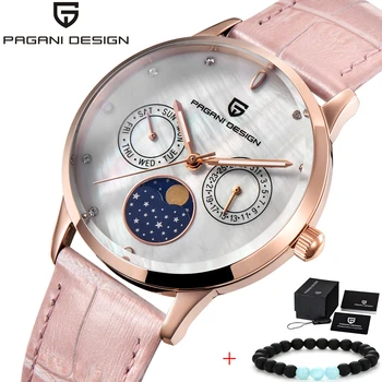 

Top Luxury Brand PAGANI DESIGN Gold Watch Women Watches Ladies Creative Steel Leather Women's Bracelet Watches Female Clock