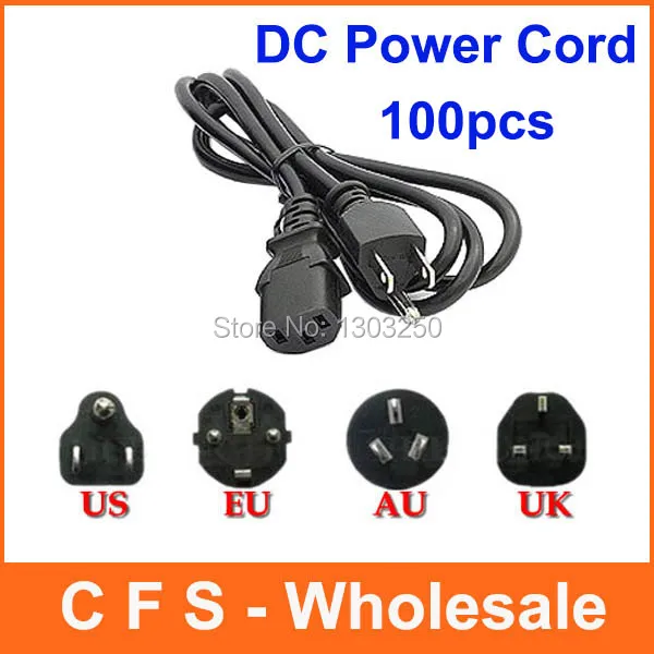 Us Plug Eu Plug Uk Plug Au Plug Universal 3 Prong Power Cord