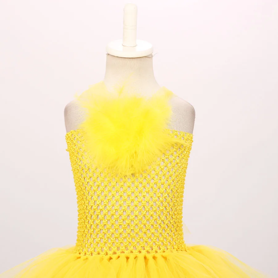 1Set Children Tutu Dress Baby Girls Birthday Party Dress Kids Halloween Chicken Costume Outfit Girls Animal Fancy Dress Up (12)