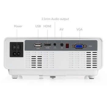 

Hd Rd810 Mini Projector 1000Lumens Portable Mini Led Video Beamer Rd-810 Video Game Home 3D Movie Hdmi Vga Usb Projector Eu Pl