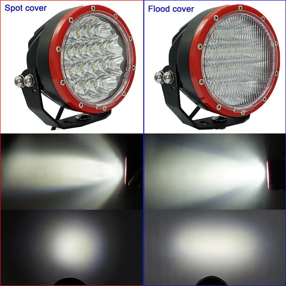 60W Round Led Driving Light 12V 5inch Mini Spot Led Driving Lights for Truck Wrangler JK 4X4 4WD Pickup Motorcycles Offroad Light Bar Car Off-road F150 SUV Led Pods (6)