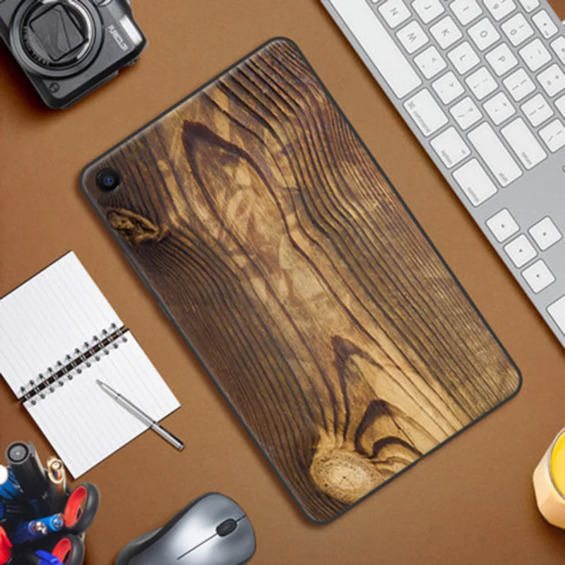 Чехол с текстурой древесины для xiaomi mi Pad 4 мягкие чехлы Pad4 чехол телефона MiPad4