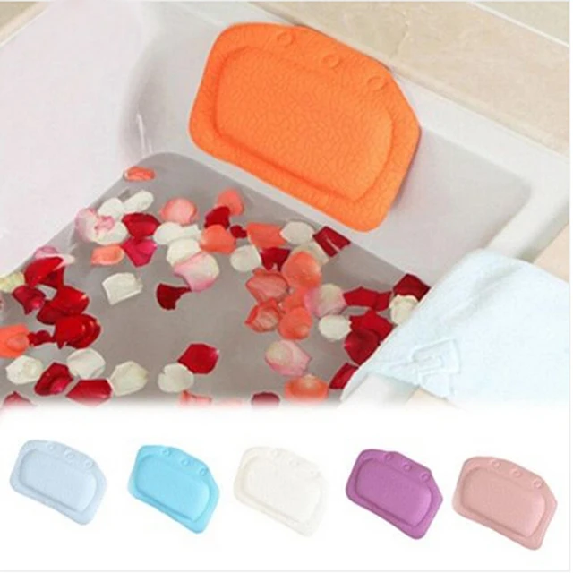 US 25 OFF Bathroom Bath Tub Bath Pillow Headrest With Sucker Waterproof Bath Pillows Bathroom Products Home Garden IC602375 In Bath Pillows