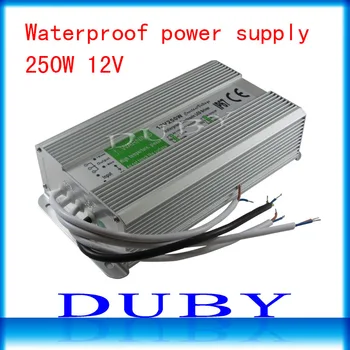 

IP67 12V 20.8A 250W AC100-240V Input Electronic Waterproof Led Power Supply/ Led Adapter 12V 250W free Fedex