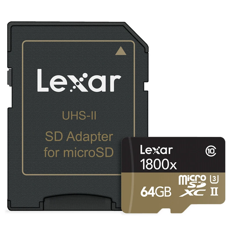 Lexar Micro sd карта 270 МБ/с. 1800x64 GB microsd TF карты флэш-памяти SDXC cartao de memoria для автомобиля беспилотная спортивная видеокамера