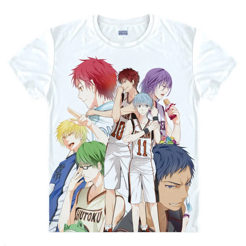 

High-Q Unisex Anime Cosplay KUROKO NO BASKET Kuroko Tetsuya Kagami Taiga Cotton Casual T-Shirt Tee T Shirt
