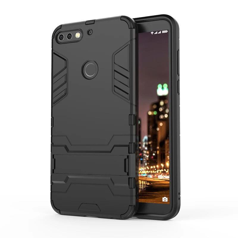 

Phone Cases for Huawei Honor 7C 5.99 Cover Shockproof Armor Soft TPU Hybrid Hard Plastic PC Back Cover Case On Honor 7C 5.7 Capa