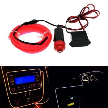 

EL Wire Neon Glowing Strobing Electroluminescent Halloween Christmas Dance Party Decor DIY Led strip Neon Light