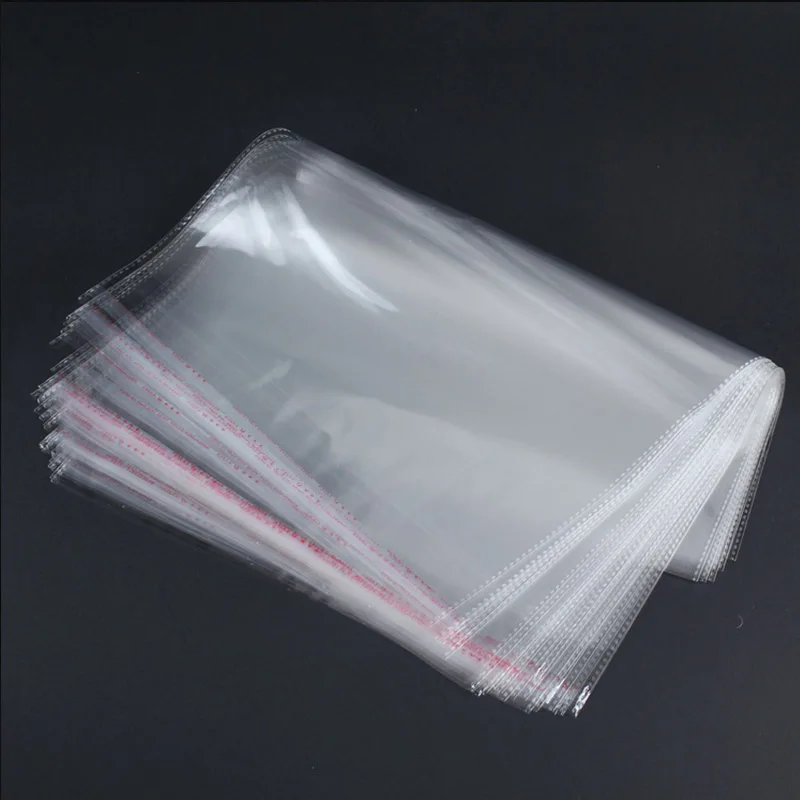 CLEAR PROTECTION BAGS SELF ADHESIVE PLASTIC BAGS /GARMENT DISPLAY PACKING BAGS 