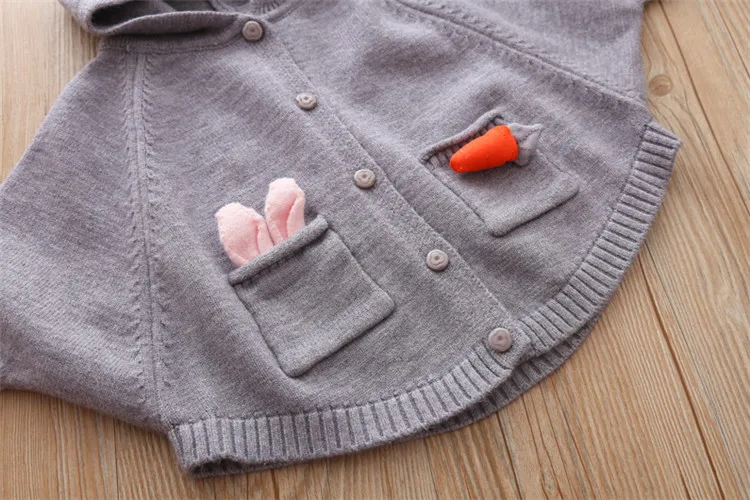  Fanfiluca Girls Sweater Hooded Batwing Sleeve Cardigan Cartoon Cute 2018 Autumn Winter Toddler Girls Cardigan New Year Costume 16